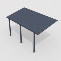 Auvent stable personnalisé Great Wall Panel Carport avec structure manuelle en alliage d'aluminium, résistant au vent et anti-UV, pour parking extérieur
