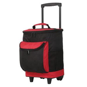2023 Custom Ice Cream <span class=keywords><strong>Carry</strong></span> Trolley Tote Große Thermal Picknick Rolling <span class=keywords><strong>Cooler</strong></span> <span class=keywords><strong>Bag</strong></span> auf Rad für Lebensmittel - Product Image 2