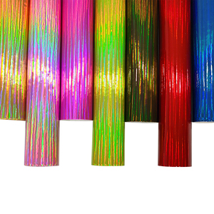 Tissu en similicuir holographique TPU réfléchissant sans plis, design uni <span class=keywords><strong>pour</strong></span> chaises, vêtements, sacs/vêtements/artisanat, imperméable - Product Image 1