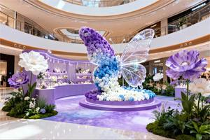 Système d'exposition Butterfly Dream - Installation de présentoir pop-up de marque Fantasy Violet Bleu Blanc - Product Image 2