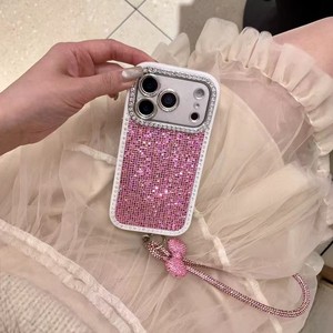 <span class=keywords><strong>Coque</strong></span> de téléphone avec bracelet diamanté pour appareil photo, compatible <span class=keywords><strong>iPhone</strong></span> 16 15 14 13 12 <span class=keywords><strong>11</strong></span> Pro Max, et films de protection <span class=keywords><strong>en</strong></span> <span class=keywords><strong>verre</strong></span> pour objectif. - Product Image 6
