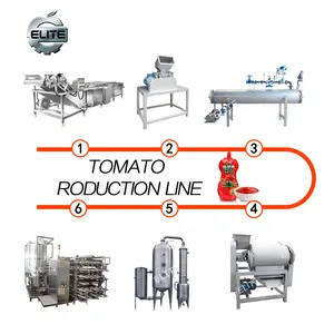 1T/H small capacity tomato sauce machine / tomato paste ketchup production line