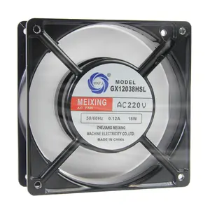 MEIXING GX12038HSL 220V sleeve bearing 0.12A 18W 2650RPM 145CFM 46dBA AC Axial Cooling Fan Wholesale Ventilation Fans