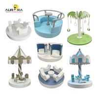 Manège Électrique Rotatif pour Enfants, Équipement de Jeux Doux, Manège Amusant pour Tout-Petits, Carrousel pour Fêtes