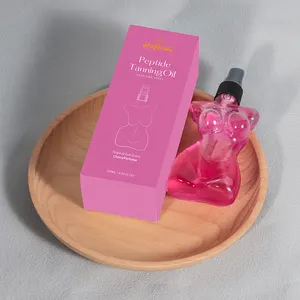 Tropis Hawaii bom Sakura merah muda bronzer organik gelap penyamakan minyak rebranding wajah tan eco oleh sonya kemuliaan dengan spf