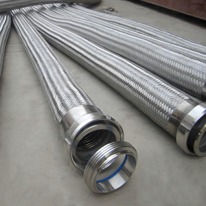 Tubo Flessibile Antideflagrante in Acciaio Inox 304 Intrecciato per Rubinetto Monoforo Caldo e Freddo con Testa <span class=keywords><strong>a</strong></span> Punta Singola - Product Image 3