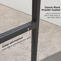Muebles de Patio, Silla Alta de Aluminio para Exteriores, Taburetes de Bar Elegantes de Alta Gama para Exteriores
