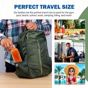 200ml 250ml <b>300ml</b> 350ml 400ml 500ml PET Transparent Cylindrical Plastic Juice <b>Bottle</b> with Cap for Tea <b>Water</b> Milk - Product Image 5