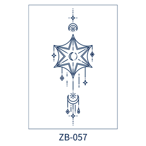 สติกเกอร์สักลายสมุนไพรแบบนอร์ดิกเรียบง่าย กึ่งถาวร กันน้ำ ติดทนนาน สำหรับผู้ชายและผู้หญิง - Product Image 6