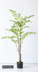 La gente beneficia el árbol Lushou 140cm que se utiliza para la decoración de restaurantes de Hoteles Familiares y decoración grande de piso a techo
