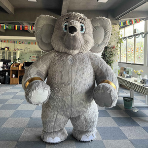 Disfraz de Mascota Inflable de Elefante de Peluche para Adultos, 2.6m, Unisex, Disfraz de <span class=keywords><strong>Animal</strong></span> de Dibujos Animados para Halloween, Navidad, Pascua, Carnaval, Fiesta - Product Image 1