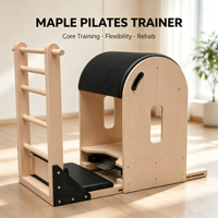 Baril d'escalade Pilates MJD M301C – Équipement de fitness durable, écologique, sûr et portable pour studio, en bois d'érable, garantie 5 ans