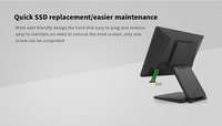 Hardware POS de buena calidad, con pantalla táctil digital y terminal POS base plegable, para Windows o Android, ya sea en el momento de la llegada