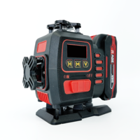 Niveau laser vert auto-nivelant à 16 lignes avec télécommande, rechargeable, outil laser de construction multi-lignes