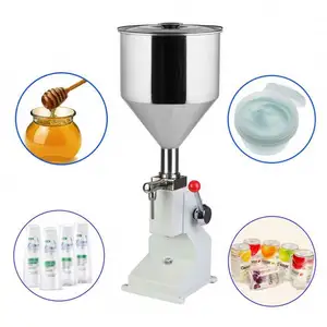 A03 Hand Operated Filling Machine Manual Cosmetic Paste Sausage Cream Liquid Filling