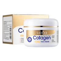 Crème visage anti-âge au collagène SADOER 100g, protéine active naturelle pure pour raffermir, éclaircir et hydrater en profondeur la peau