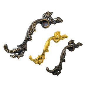 Furniture Handle Zinc Alloy European Style <b>Cabinet</b> Drawer Pull Novelty Shape Hanging Ring Handle Small Large Antique Bronze <b>Gold</b> - Product Image 5