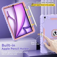 Étui robuste 3 en 1 pour iPad Air 11 2024 Protection antichoc pour iPad étui universel robuste pour tablette pour iPad Air 6th 5th 4