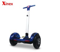 Offre Spéciale 10 pouces auto équilibrage hoverboard avec manche télescopique roue lumineuse a mené la lumière