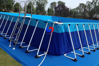 Kit de piscine extérieur à cadre au-dessus du sol intex moyen de 52 pouces à usage commercial pour enfants adultes Summer Water Party