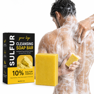 Jabón Limpiador Profesional con 10% de Azufre para el Cuidado de la Piel, Reduce el Exceso de Grasa, Mejora la Piel Grasa Propensa al Acné - Product Image 1