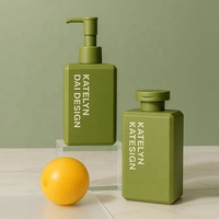 Bouteilles de shampooing revitalisant gel douche lotion PE personnalisées de 200ml 300ml 500ml avec pompe emballage mat écologique vente en gros