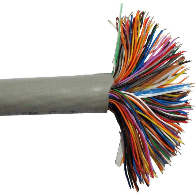 Outdoor Telephone Copper Cable 100 Pair Underground Jelly Filled 50 Pair Telephone Cable Stock Lot Telecommunication Cable