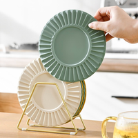 Nouvelle assiette de table en silicone isolante thermique, style grande roue coréenne, résistante aux hautes températures, pour la maison