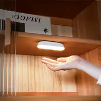 Lampu Lemari LED Portabel 10Cm, Lampu Dinding Sensor Detektor Otomatis Dalam Ruangan Kamar Tidur, Lampu Malam