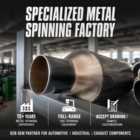 Fabrication sur mesure par usinage CNC de systèmes d'admission et d'échappement en métal par rotation et formage, pour l'industrie (OEM/ODM)
