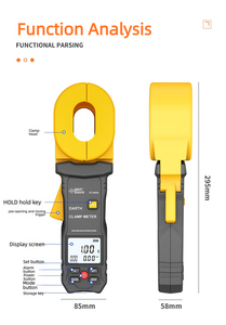 เครื่องทดสอบความต้านทานสายดินป้องกันฟ้าผ่าแบบหนีบ รุ่น Smart Sensor ST4100/4800 เครื่องทดสอบกระแสไฟรั่วไหลแบบดิจิตอลสำหรับเสาโทรคมนาคม - Product Image 6