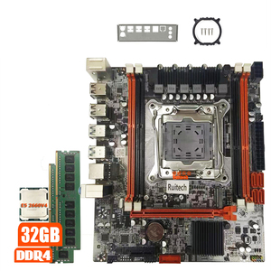 Juego de placa base X99 de Venta caliente con Xeon E5 2660 V4 CPU de 2 piezas X 8GB = <span class=keywords><strong>16GB</strong></span> Memoria <span class=keywords><strong>RAM</strong></span> REG ECC <span class=keywords><strong>DDR4</strong></span> canales duales - Product Image 1