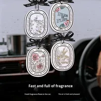 Premium Auto-Lufterfrischer-Tabletten aus Papiermaterial Natürliche Verdampfung Langanhaltender Frischer Duft Natürlicher Geruch Formaldehydfrei für Auto