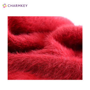 Hilo de felpa de plumas de piel de visón esponjoso de nailon de alto poliéster, hilo de fantasía teñido de pestañas, cono de Color liso - Product Image 6