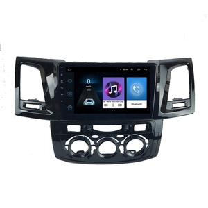 Panel de tablero para <span class=keywords><strong>Toyota</strong></span> Fortuner Vigo Hilux 2007-2014, 9 pulgadas, Radio Fascia estéreo, GPS, reproductor de <span class=keywords><strong>DVD</strong></span>, marco de instalación, cubierta adaptadora, bisel