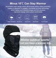 Masque de ski intégral personnalisé coupe-vent et cagoule tactique de protection solaire pour les sports et la pêche