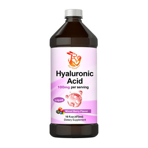 Líquido oral de ácido hialurónico de alta calidad con 100 mg de ácido hialurónico que apoya la salud de la piel y las articulaciones, suplemento dietético. - Product Image 1