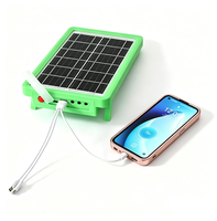 Kit de panneaux solaires portables pour la charge mobile, lampe solaire LED domestique avec chargeur USB pour l'Afrique, la maison, le bureau, le camping et les situations d'urgence