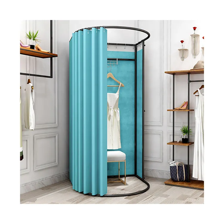 Kainice Retail Portable Curtain Changing Room for Clothing Shop Mobile Dressing Room for Sale