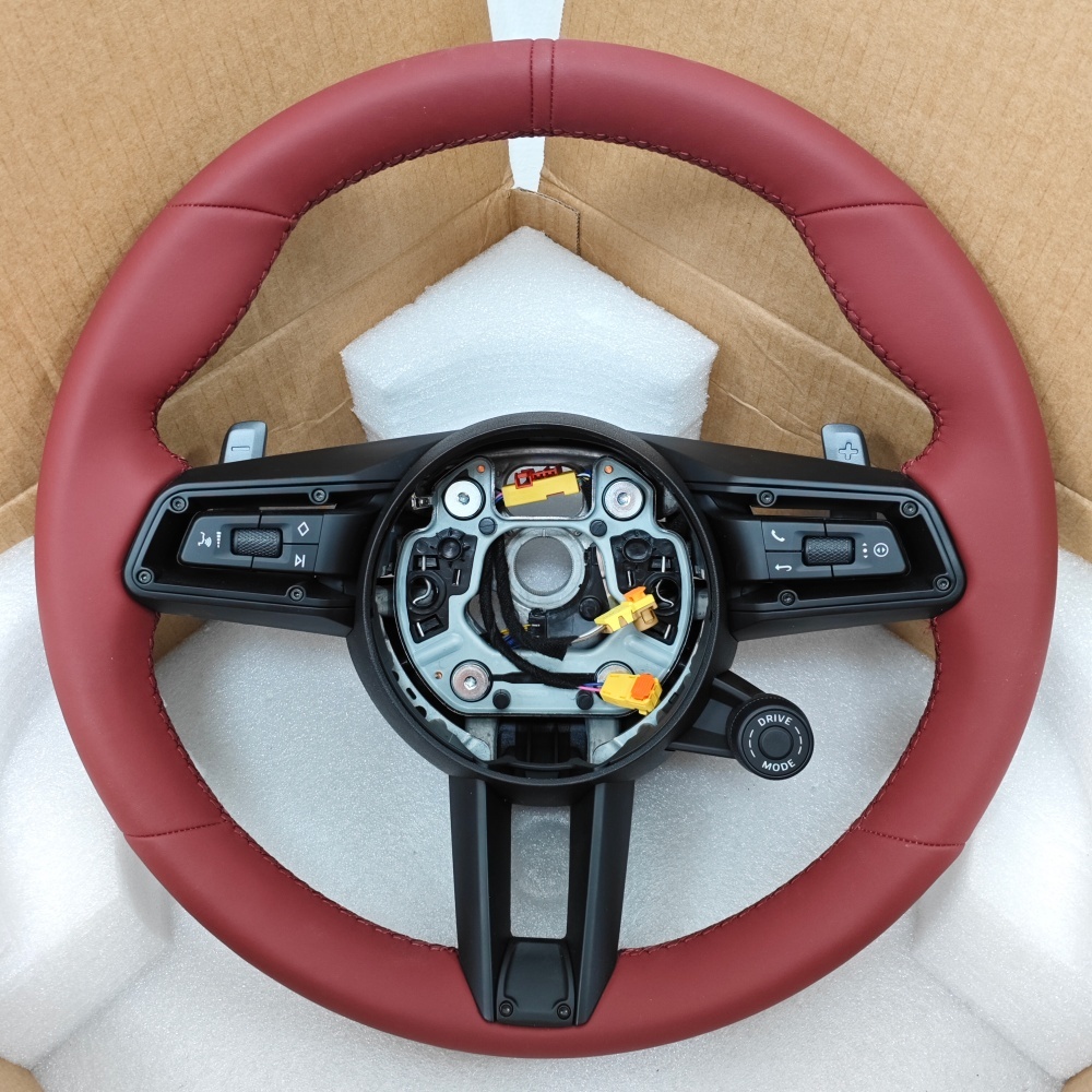 Custom Full Black Steering Wheel (Porsche Fitment), photo 3