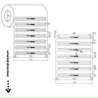 Etiqueta RFID UHF de 860-960mhz con Luz LED para Gestión de Cables