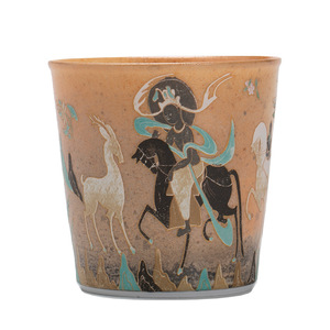 Dunhuang Ceramic Mug Traditional Chinese Design Floral Pattern <b>Large</b> Capacity <b>Tea</b> <b>Cup</b> For Home Office Use - Product Image 4