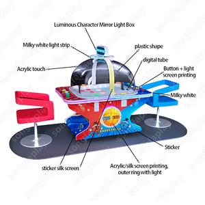 Machine <span class=keywords><strong>de</strong></span> jeu <span class=keywords><strong>de</strong></span> tir <span class=keywords><strong>de</strong></span> basket-ball et <span class=keywords><strong>de</strong></span> football cosmique interactive à 2 joueurs <span class=keywords><strong>Centre</strong></span> d'amusement intérieur - Product Image 4