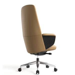 <span class=keywords><strong>Chaise</strong></span> <span class=keywords><strong>de</strong></span> <span class=keywords><strong>bureau</strong></span> ergonomique à dossier haut marron avec appui-tête fixe en mousse à mémoire <span class=keywords><strong>de</strong></span> <span class=keywords><strong>forme</strong></span> et <span class=keywords><strong>chaise</strong></span> <span class=keywords><strong>de</strong></span> direction <span class=keywords><strong>de</strong></span> style minimaliste haut <span class=keywords><strong>de</strong></span> gamme - Product Image 5