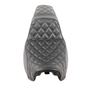 Coussin de siège arrière noir pour moto <span class=keywords><strong>Harley</strong></span> <span class=keywords><strong>Davidson</strong></span> Dyna 2006-2017, <span class=keywords><strong>selle</strong></span> conducteur et passager - Product Image 4