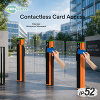 Barrière pivotante extérieure, portillon rapide, étanche, accès par carte sans contact, IP52, résistant au froid, pour entrée de campus professionnel, OEM ODM personnalisé