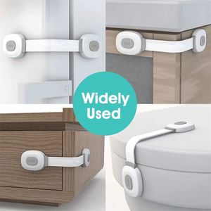 Verrous de sécurité pour bébés, loquets multifonctions pour armoires, verrous pour réfrigérateurs, sécurité enfant en ABS et acier inoxydable, sécurité des armoires pour enfants - Product Image 2