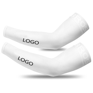 Manchons de Cyclisme ROS Noirs Anti-UV à Compression et Rafraîchissants pour Adultes Unisexe Design Sans Couture - Product Image 3