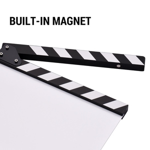 30*24cm/ 12 * 9in <span class=keywords><strong>Film</strong></span> Acrylique Clapboard Movie Directors Clapper Board Slate Cut Action Scene Blank <span class=keywords><strong>Clap</strong></span> Board Dry Erase - Product Image 5