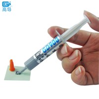 2 pièces de pâte thermique silicone haute performance GD900, poids net 7 grammes, gris, 4,8 W/M-K, pour dissipateur thermique CPU GPU